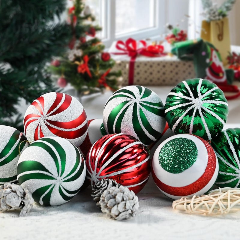 pyntop Christmas Balls Ornaments, 30Pcs Shatterproof Xmas Tree Decorations, Tree Hanging Ball Muti-Color Christmas Ball Ornament Set for Party Decoration Perfect Super Bulbs - Image 4